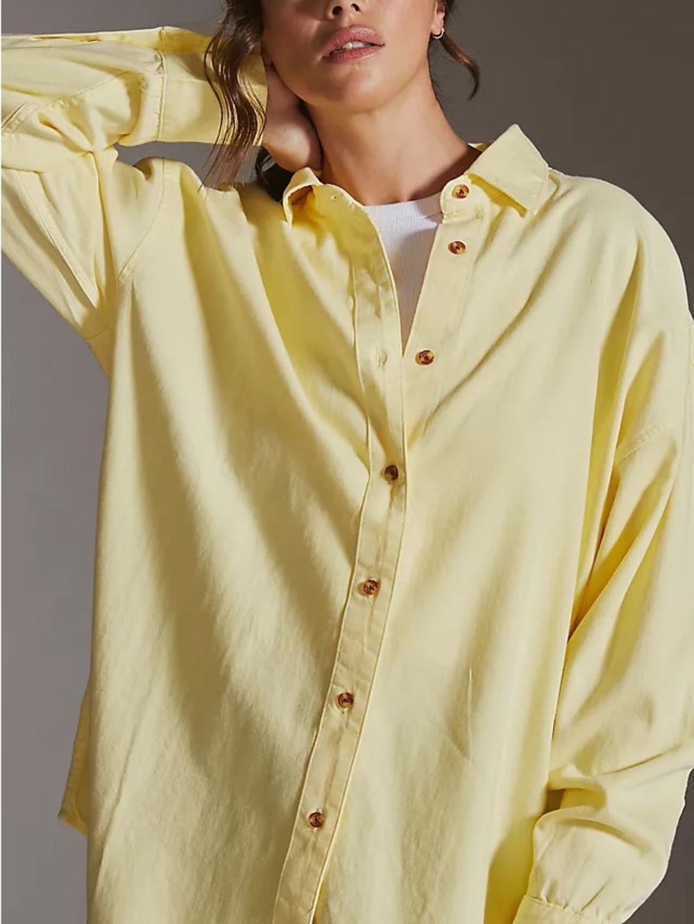 Favorite Daughter The Erin Ex Boyfriend Shirt - Medium - Yellow
